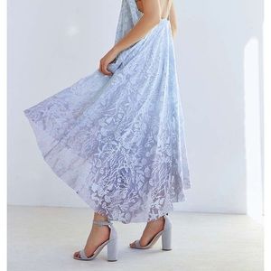 Kimchi Blue Deluxe Mermaid Midi Ombré Dress